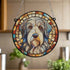 Bearded Collie Stained Glass Effect Suncatcher